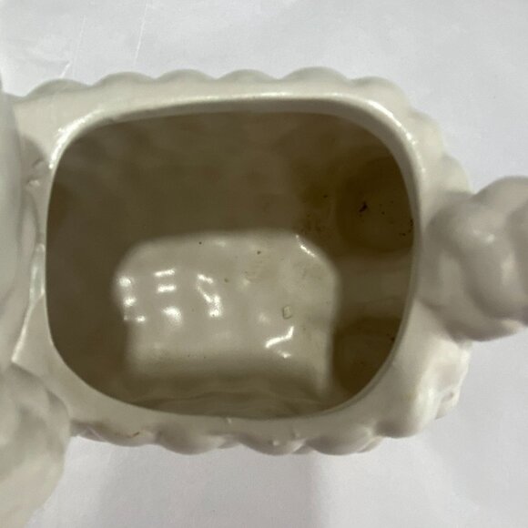 Vintage Ceramic Lamb Planter Gender Neutral Baby Decor - Picture 7 of 10